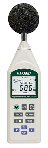 Extech 407780A: Integrating Sound Level Meter with USB 